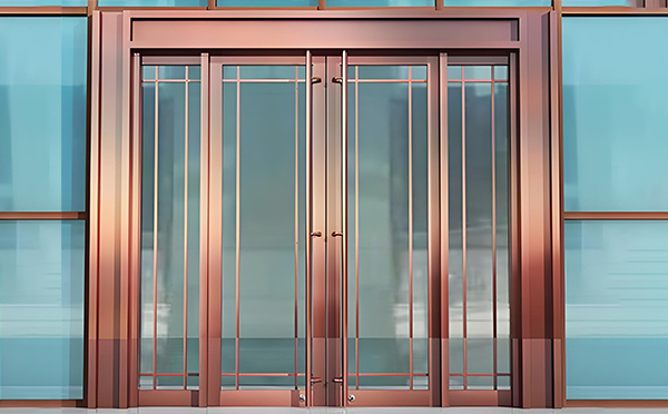 和田县玻璃地弹门